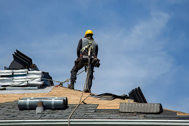 Professional Flat Roof Repair technician working in Norwalk, CT